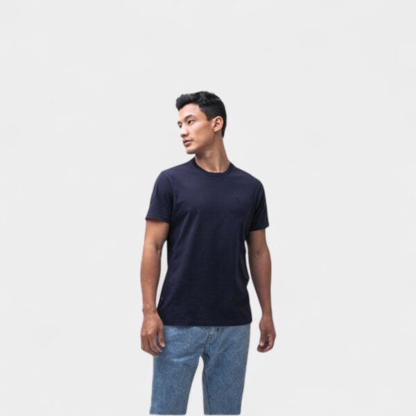 AMER-CAMN01 Camiseta Básica Negra Americanino para Hombre 100% Algodón