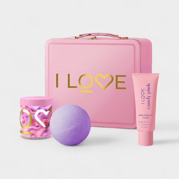 ILOVE-CP01 Set de Regalo I LOVE Candy Pink (Ducha y Spa)
